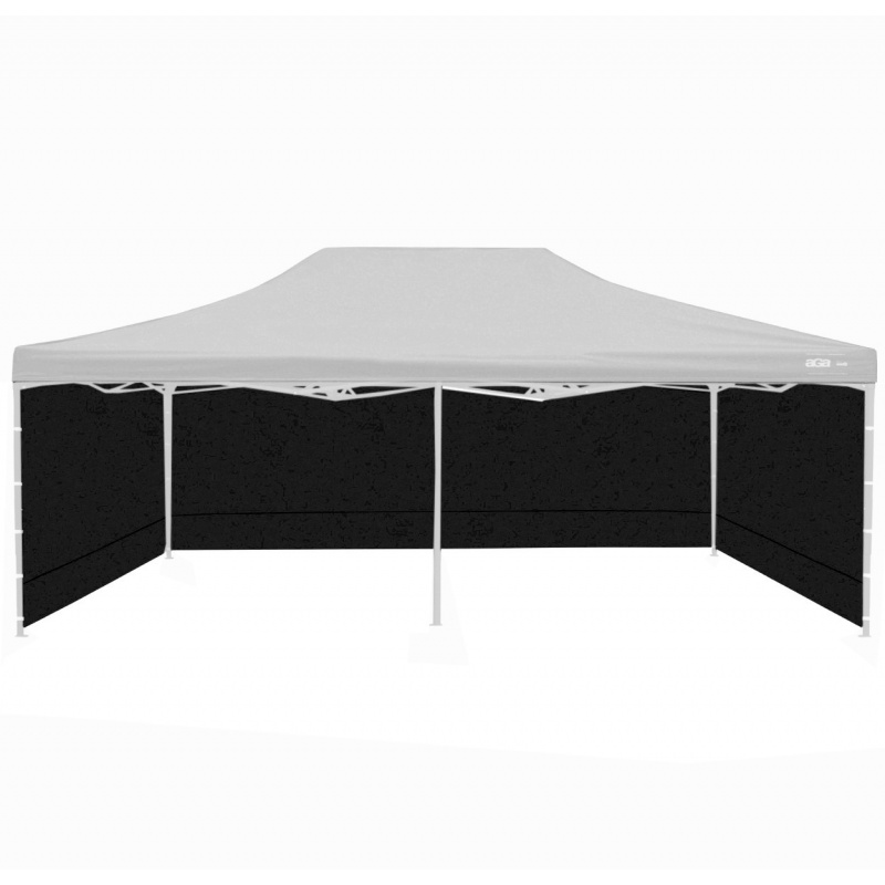Aga Ściany boczne do stoiska 3x6m Czarny