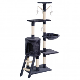 Aga Drapak dla kota 47x35x136 cm Ciemnoszary