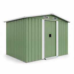 Aga Domek ogrodowy 236x174x190 cm Jasnozielony Aga Domek ogrodowy 236x174x190 cm Jasnozielony