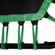 Aga FITNESS Trampolina 130 cm Zielona + uchwyt