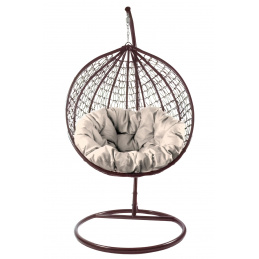 Aga Fotel wiszący ORTA MR4202BW-BE Brązowo/beżowy