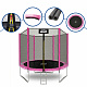 Trampolina ogrodowa SPORT TOP 250cm różowa + siatka zabezpieczająca + drabinka