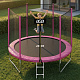 Trampolina ogrodowa SPORT TOP 250cm różowa + siatka zabezpieczająca + drabinka