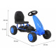 Pierwszy Gokart na pedały dla najmłodszych Niebieski + Napęd łańcuchowy + Koła z gumą