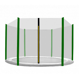 Aga Siatka ochronna 250 cm na 6 słupków Siatka czarna / ciemno zielona