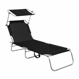 Leżak Linder Exclusiv stal czarny