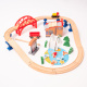 Aga4Kids Drewniany tor kolejowy 30 części DS5646