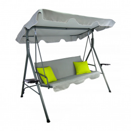 Aga Huśtawka ogrodowa 170x118x153 cm Szara