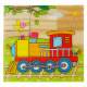Klocki drewniane edukacyjne układanka Pojazdy 9el.