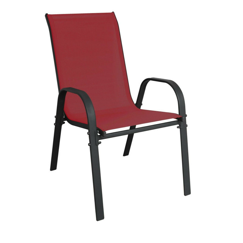 Linder Exclusiv Krzesło ogrodowe STAPEL MC330885 Ciemnoczerwony