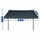 Aga Markiza teleskopowa 350x120 cm Szara