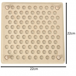 Układanka edukacyjna mozaika z kulek koralików montessori 77el.