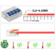 Zestaw 50 sztuk szybkozłączy elektrycznych 32A 5-szynowy 0,2-4mm