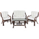 Aga Zestaw rattanowy BUTEO Choco White