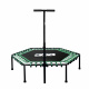Aga FITNESS Trampolina 130 cm Zielona + uchwyt