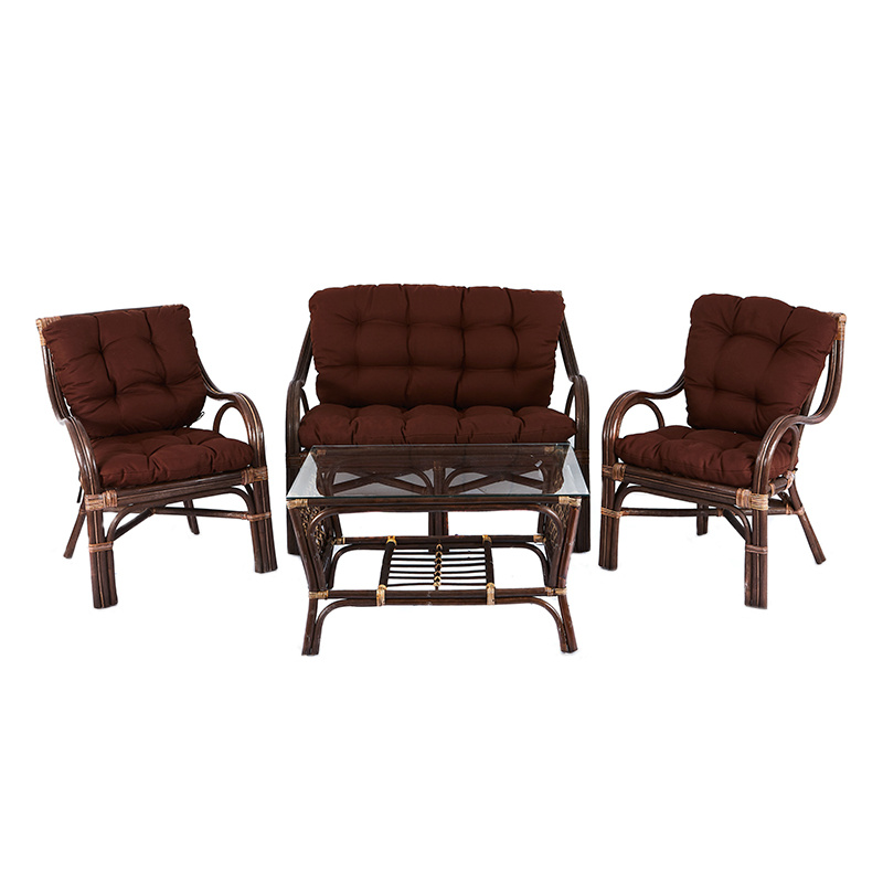 Aga Zestaw rattanowy BUTEO Choco Dark Brown