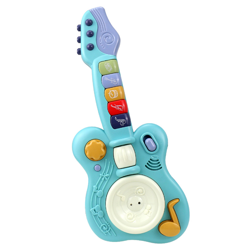 Aga4Kids Interaktywna gitara dziecięca niebieska