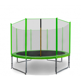 Aga SPORT PRO Trampolina 335 cm Jasnozielona + siatka ochronna