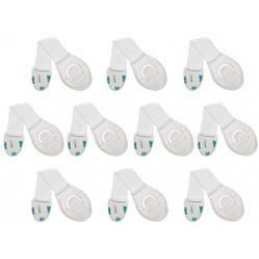 Zabezpieczenie - blokada do szafek 10szt. biały