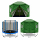 Aga Namiot na trampoline 250 cm (8 ft) Ciemnozielony