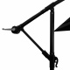 Aga Parasol ogrodowy składany na wysięgniku 250 cm 2,5 m czarny MR2048 