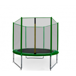 Aga SPORT PRO Trampolina 150 cm ciemnozielona + siatka ochronna