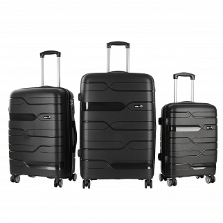 Aga Travel Zestaw walizek podróżnych MR4681 Czarny