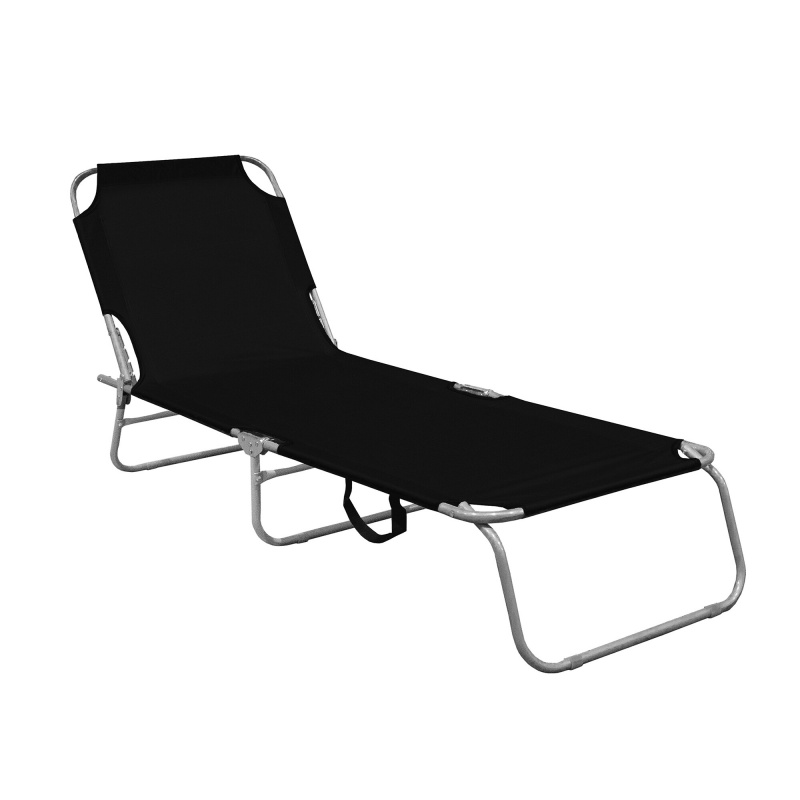 Leżak Aga MR4255-Black czarny