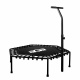 Aga FITNESS Trampolina 130 cm Czarna + uchwyt