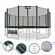 Trampolina Aga SPORT PRO 518 cm Dark Green + siatka ochronna + drabinka + kieszeń na buty