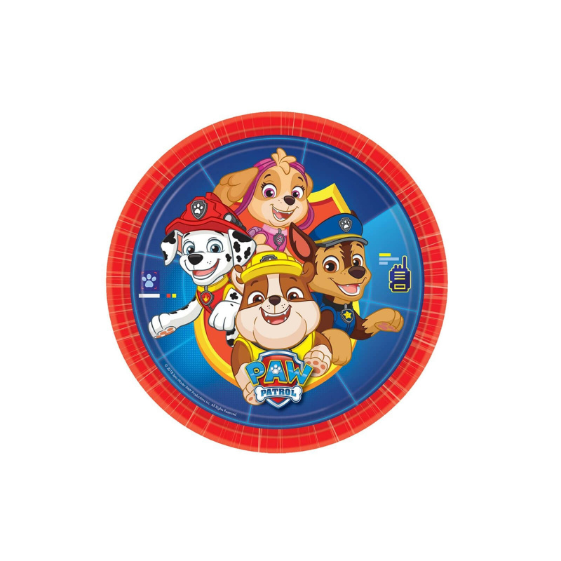 Psi Patrol Talerze papierowe Paw Patrol 20 cm 8 szt