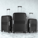 Aga Travel Zestaw walizek podróżnych MR4682 Czarny