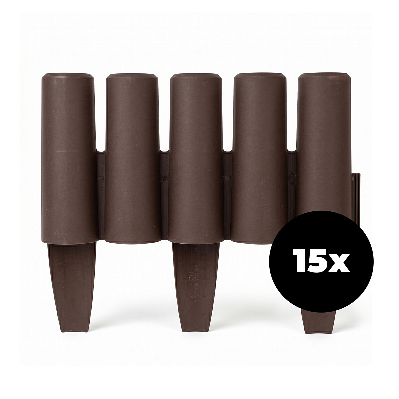 Aga Ogrodowy plastikowy obrzeże 28,5x23,8x5,4 cm 15 sztuk