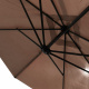 Aga Parasol ogrodowy Cantilever 300 cm Brązowy