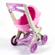 Doloni Wózek dla lalek Plastic Doll Stroller w kolorze różowym