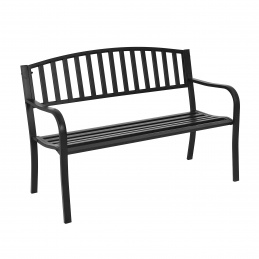 Aga ławka ogrodowa z oparciem metal MR2006 127x60x87 cm