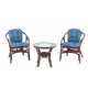 Aga Zestaw rattanowy SITA Choco Blue