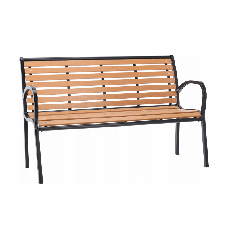 Aga Ławka ogrodowa 125x60x80 cm Brązowa