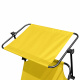 Aga 2x Leżanka ogrodowa z baldachimem Żółta