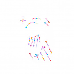 Aga4Kids Samoprzylepne cyrkonie DS8113BA