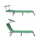 AGA Leżak z daszkiem MR4254 zielony 55x186 cm