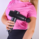 Aga Pistolet do masażu Masażer do ciała + Torba + Wymienne końcówki DS1601 Czarny