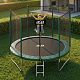 Trampolina ogrodowa SPORT TOP 250cm Ciemno zielona + siatka zabezpieczająca + drabinka