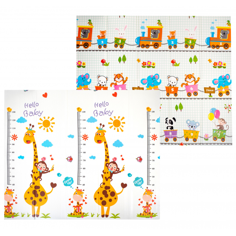 Aga4Kids MATA PIANKOWA EDUKACYJNA DWUSTRONNA SKŁADANA 200x180 cm MR133