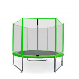 Aga SPORT PRO Trampolina 275 cm Jasnozielona + siatka ochronna