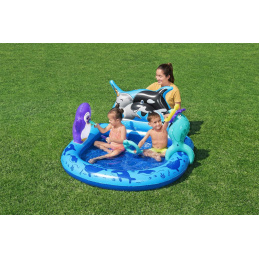 Dmuchany Plac zabaw Brodzik Morska Wyprawa dla dzieci 2+ BESTWAY 134x131x73cm + Dmuchane akcesoria
