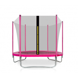 Aga SPORT FIT Trampolina 305 cm różowa + wewnętrzna siatka ochronna