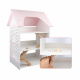 Aga4Kids DUŻY DREWNIANY Domek dla lalek DS5649