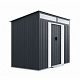 Aga Domek ogrodowy 238x132x180 cm Ciemnoszary