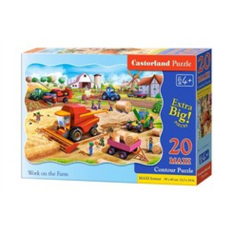 Puzzle 20-elementów MAXI Work in the Farm uniwersalny